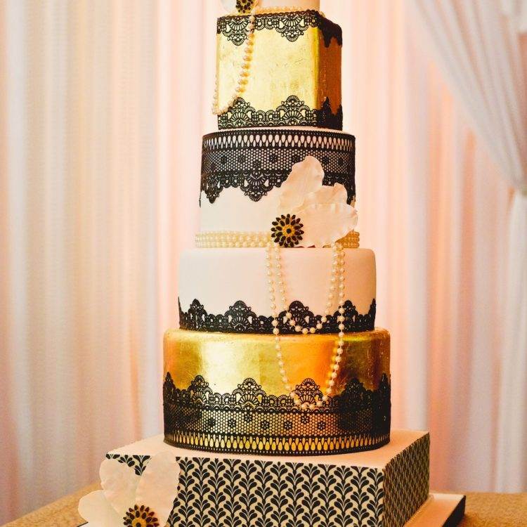 Свадебный торт в стиле Шебби Шик